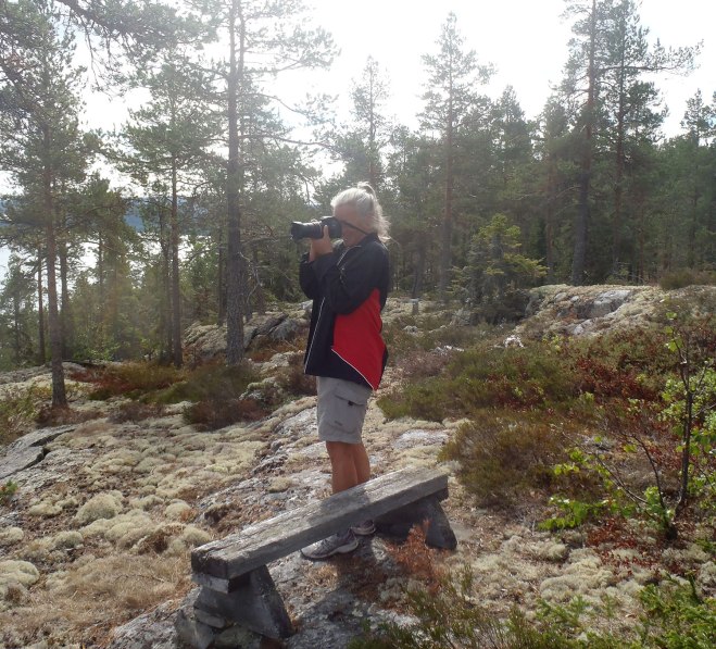 Fotograf på Hornöberget.