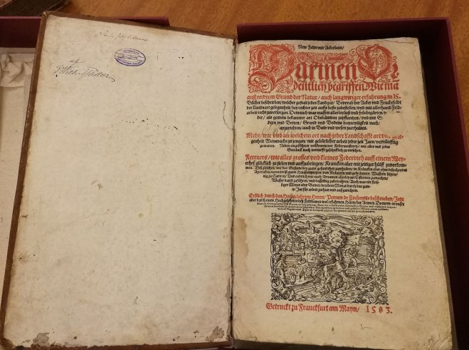 Jordbruksbok från 1500-talet.