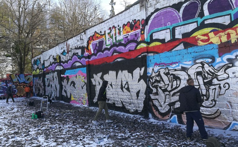 Snösätra graffitti mars/March 2019