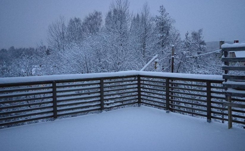 Snö i Kramfors/Snow in Kramfors