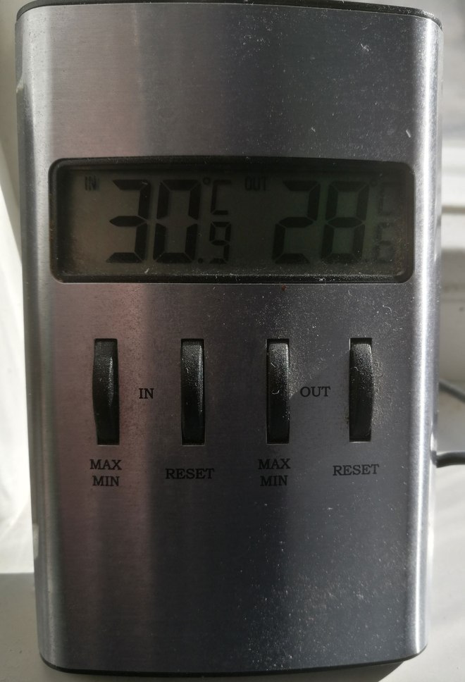 Temperatur i köksfönstret