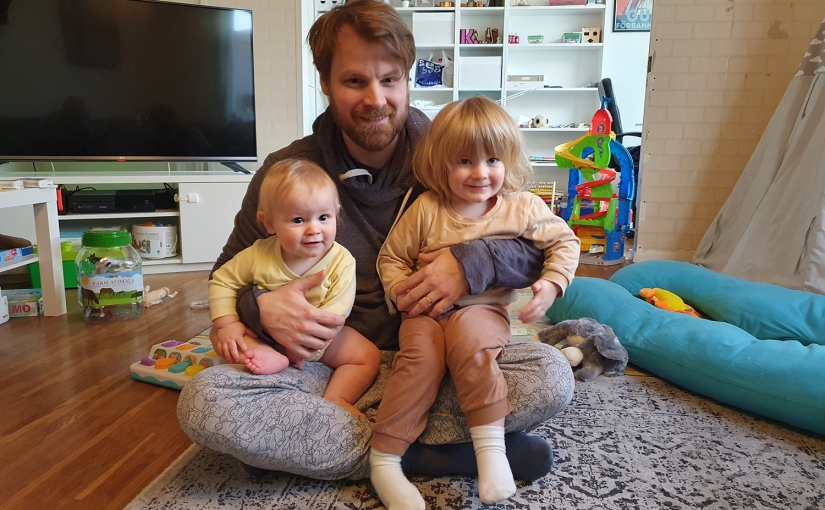 På besök hos barnbarn i Tyresö/Visiting grandchildren in Tyresö